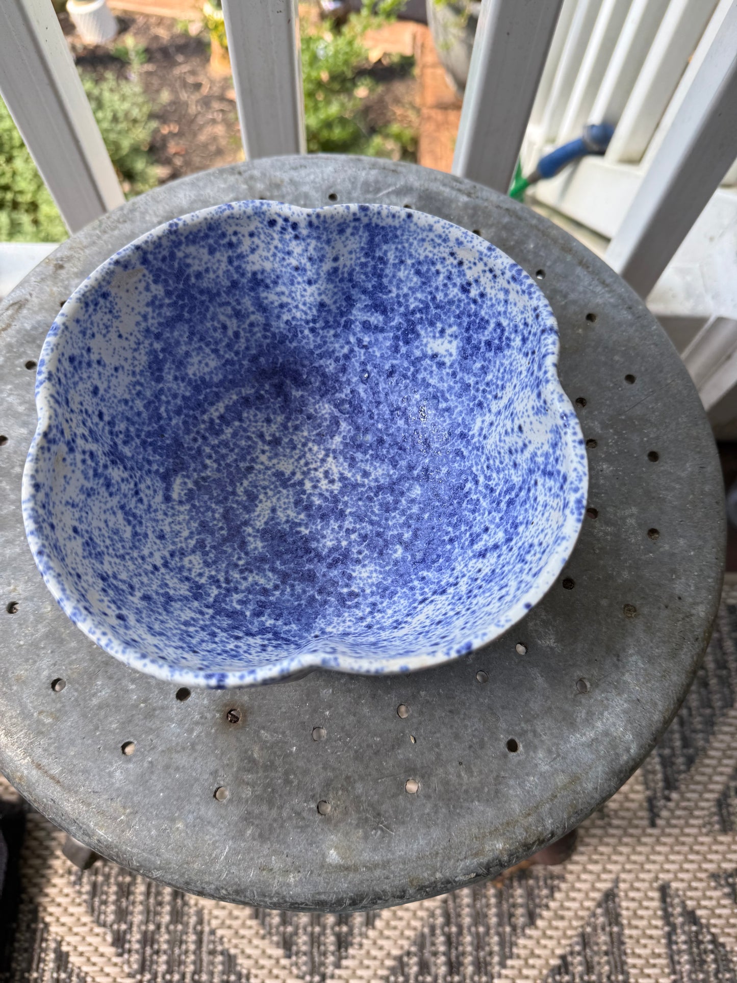 Pleased to be Pleated Bowl - Hand-Pleated Ceramic Serving Bowl
