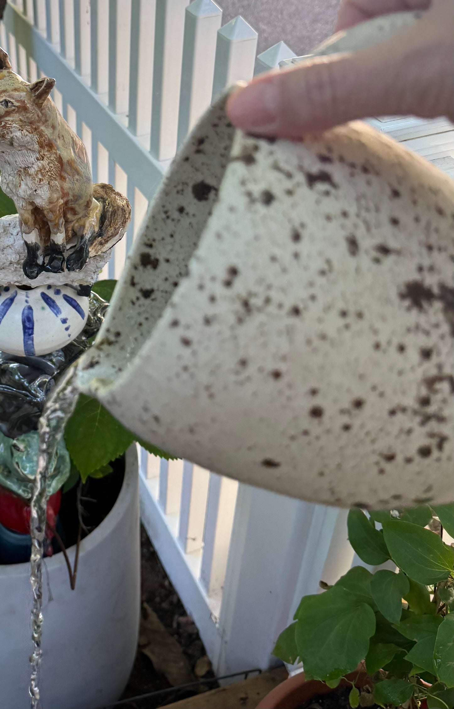The Long Pour—A Speckled Pitcher—handmade stoneware pitcher