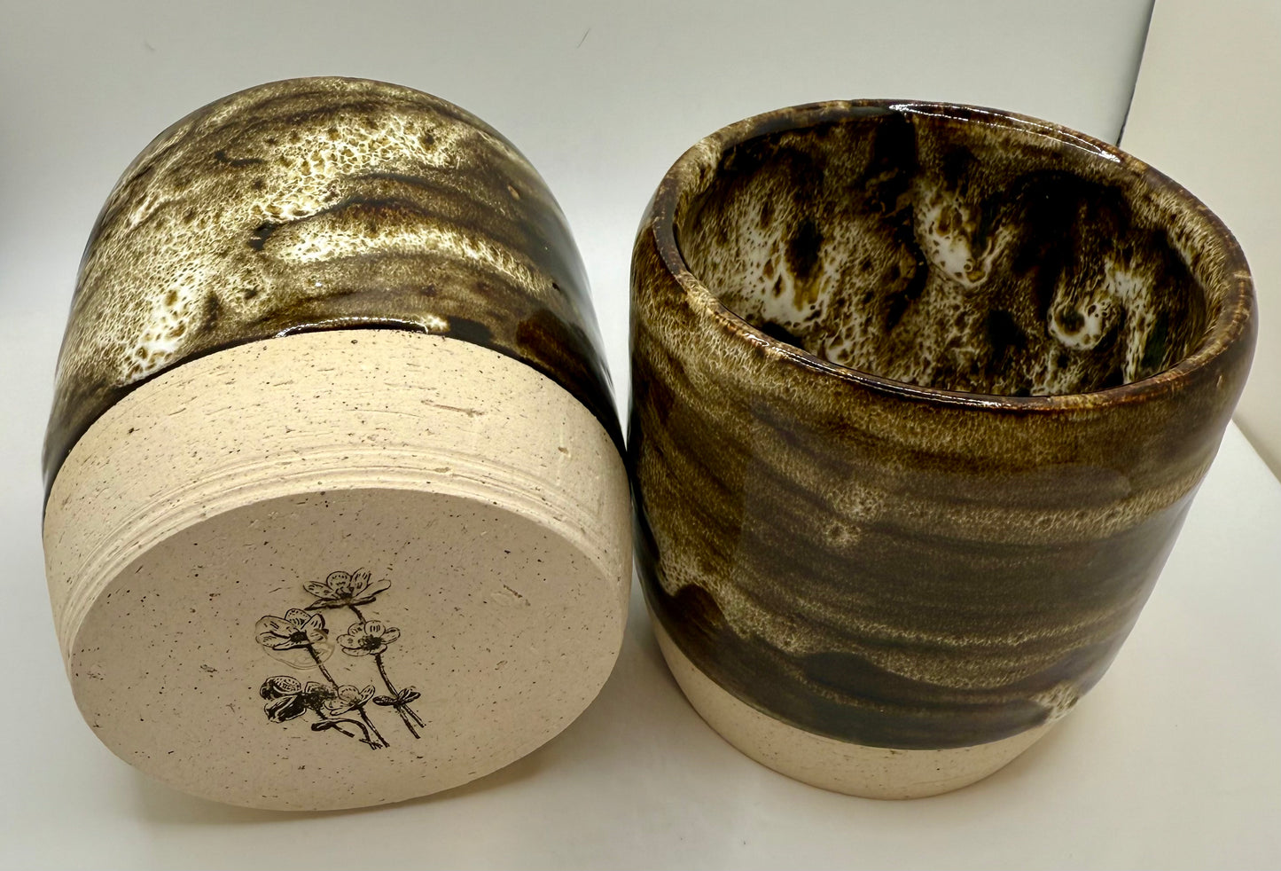 Happiest Hot Chocolate Set—handmade stoneware tumblers set of two