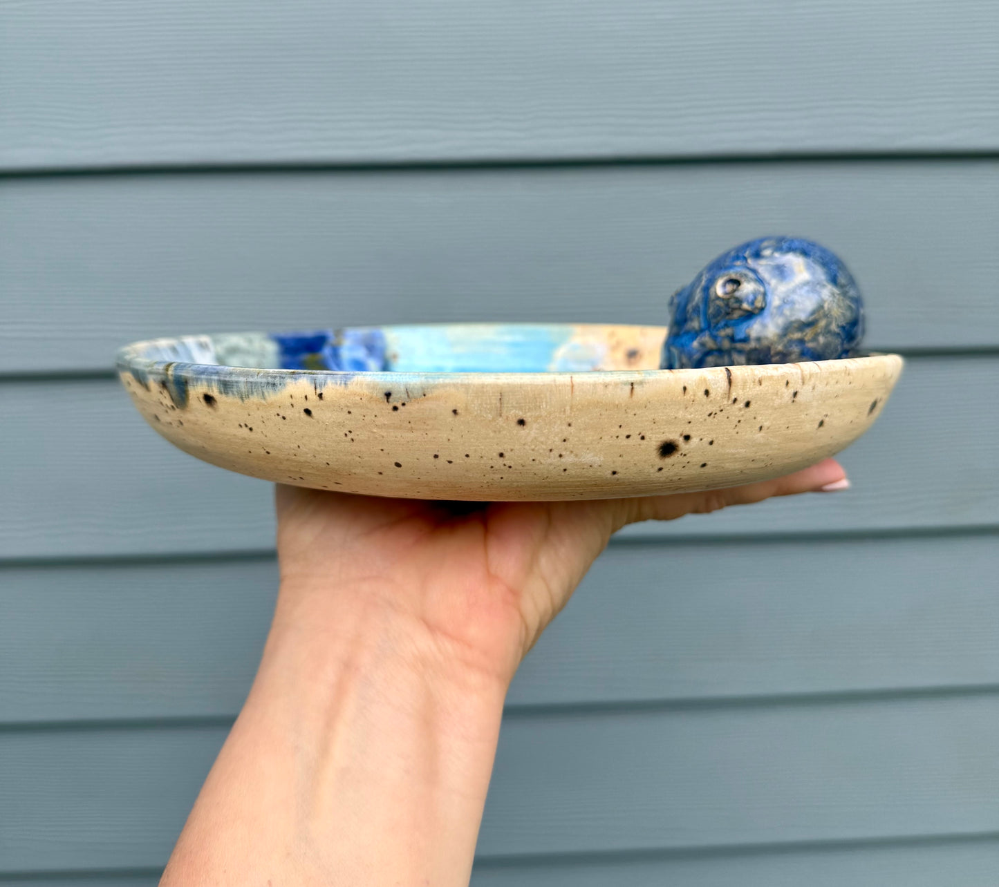 Octopus Ceramic Plate - Handmade Ceramic Sea Creature Dinnerware| Serve ware| Functional Art
