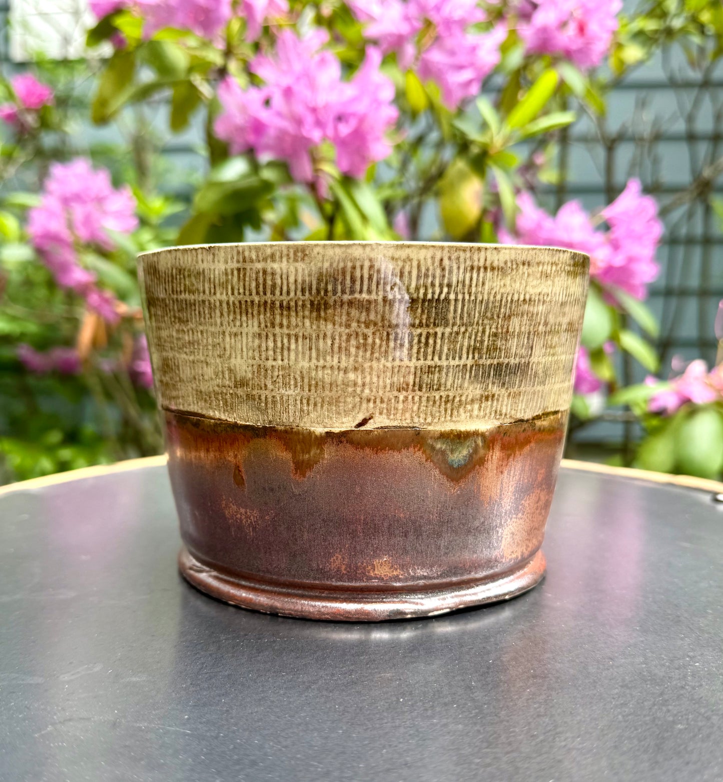 Fill Me With Flowers Planter —wheel thrown hand made ceramic planter