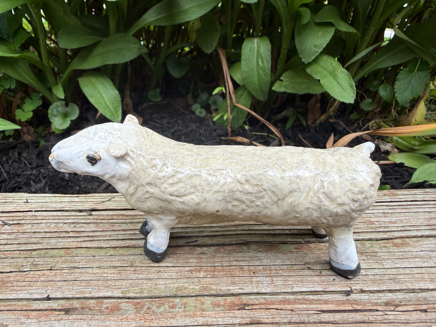 Get along, little sheep—mini sheep sculpture/handmade ceramic art