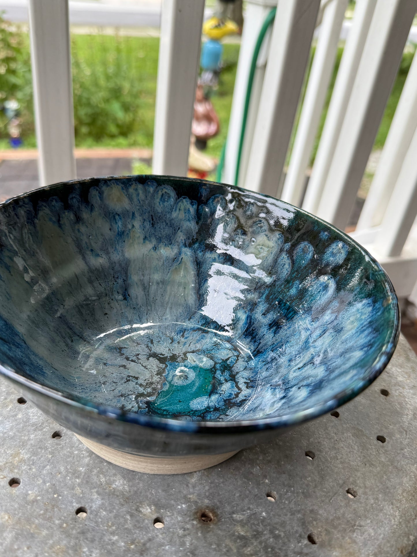 Sea Dreams Hand-Thrown Stoneware Serving Bowl