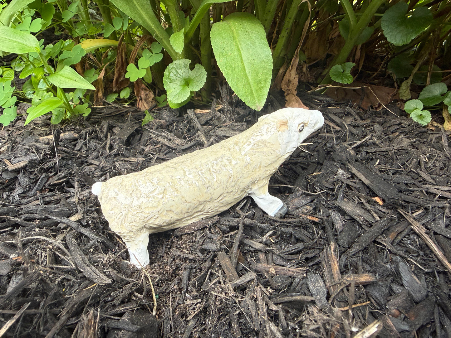 Get along, little sheep—mini sheep sculpture/handmade ceramic art