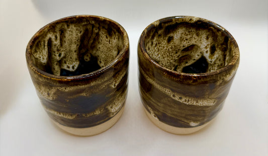 Happiest Hot Chocolate Set—handmade stoneware tumblers set of two