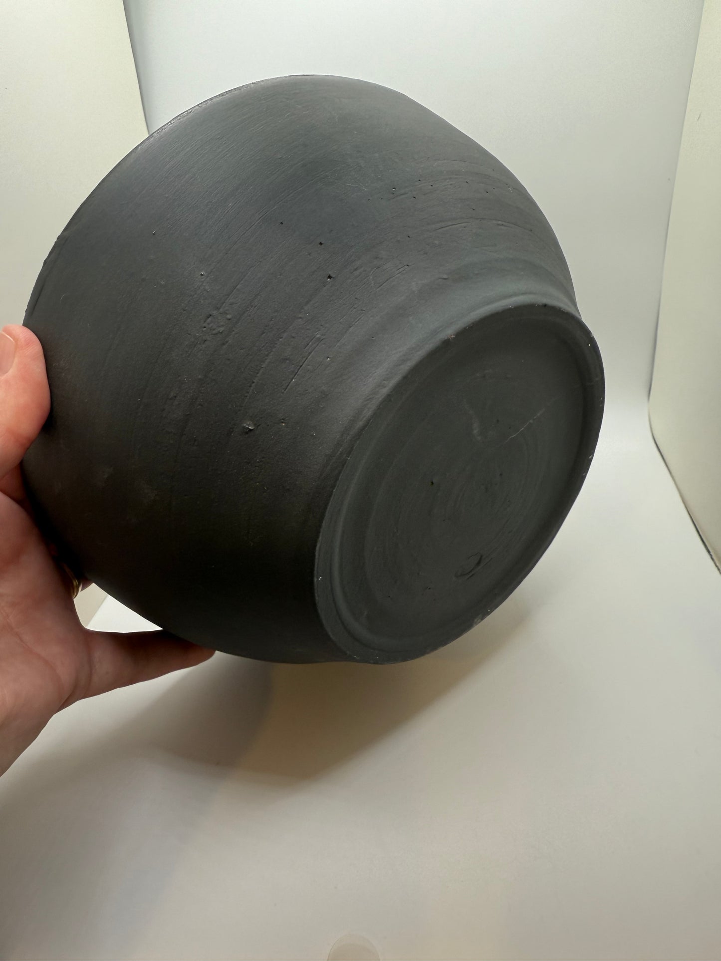 Albany Serving Bowl— Handmade stoneware bowl with frozen pond glaze technique