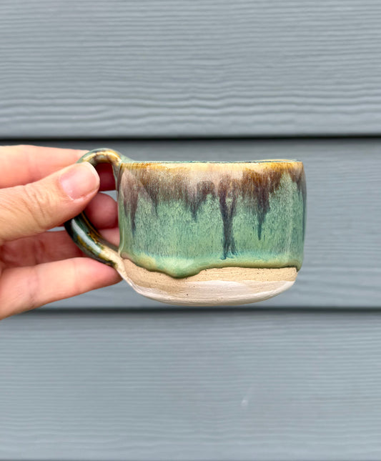 Small Ceramic Espresso Cup - Mini Coffee Mug - Handmade Pottery Cup