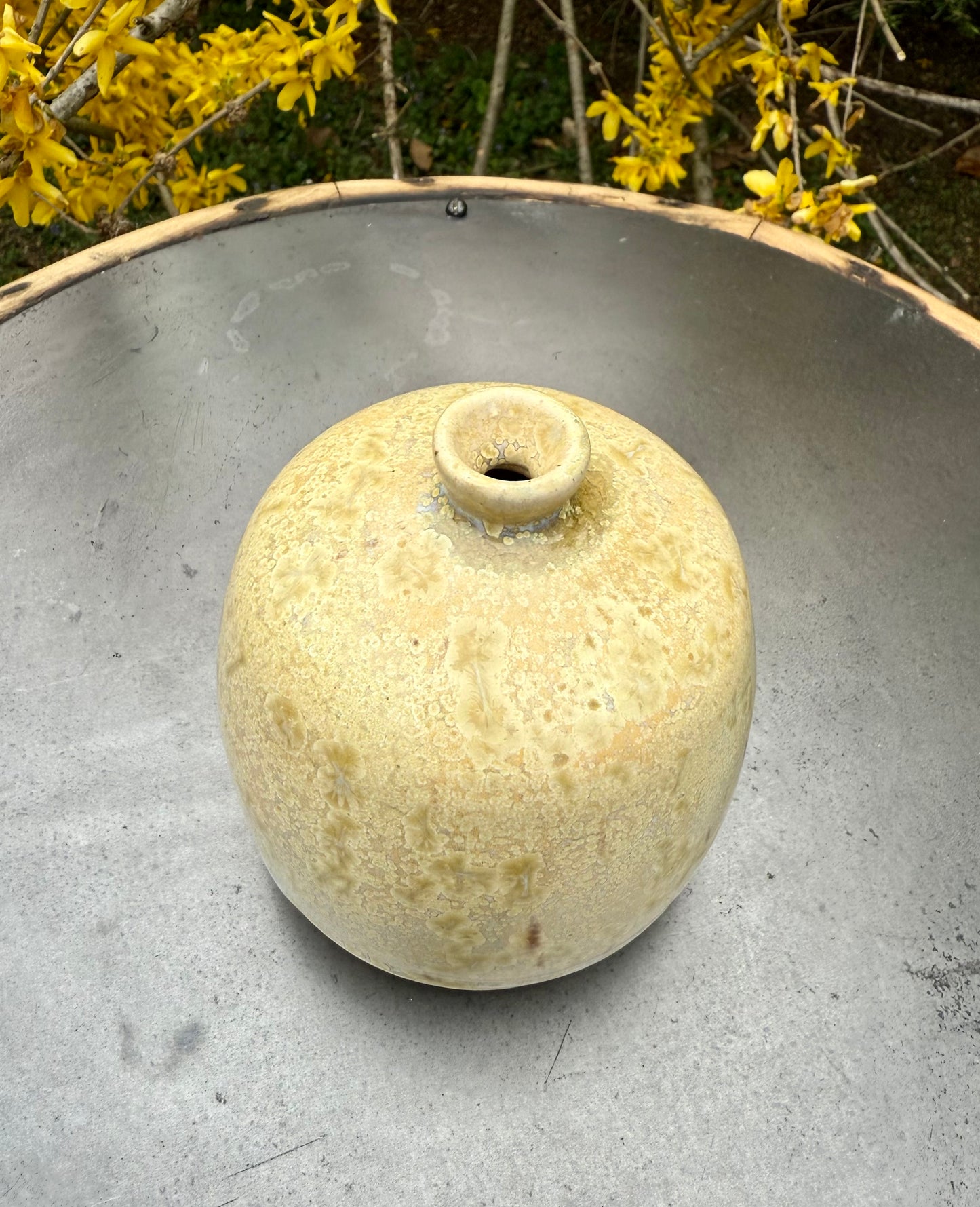 Ceramic Bud Vase - Crystal Glaze Bottle - Handmade Pottery Vessel