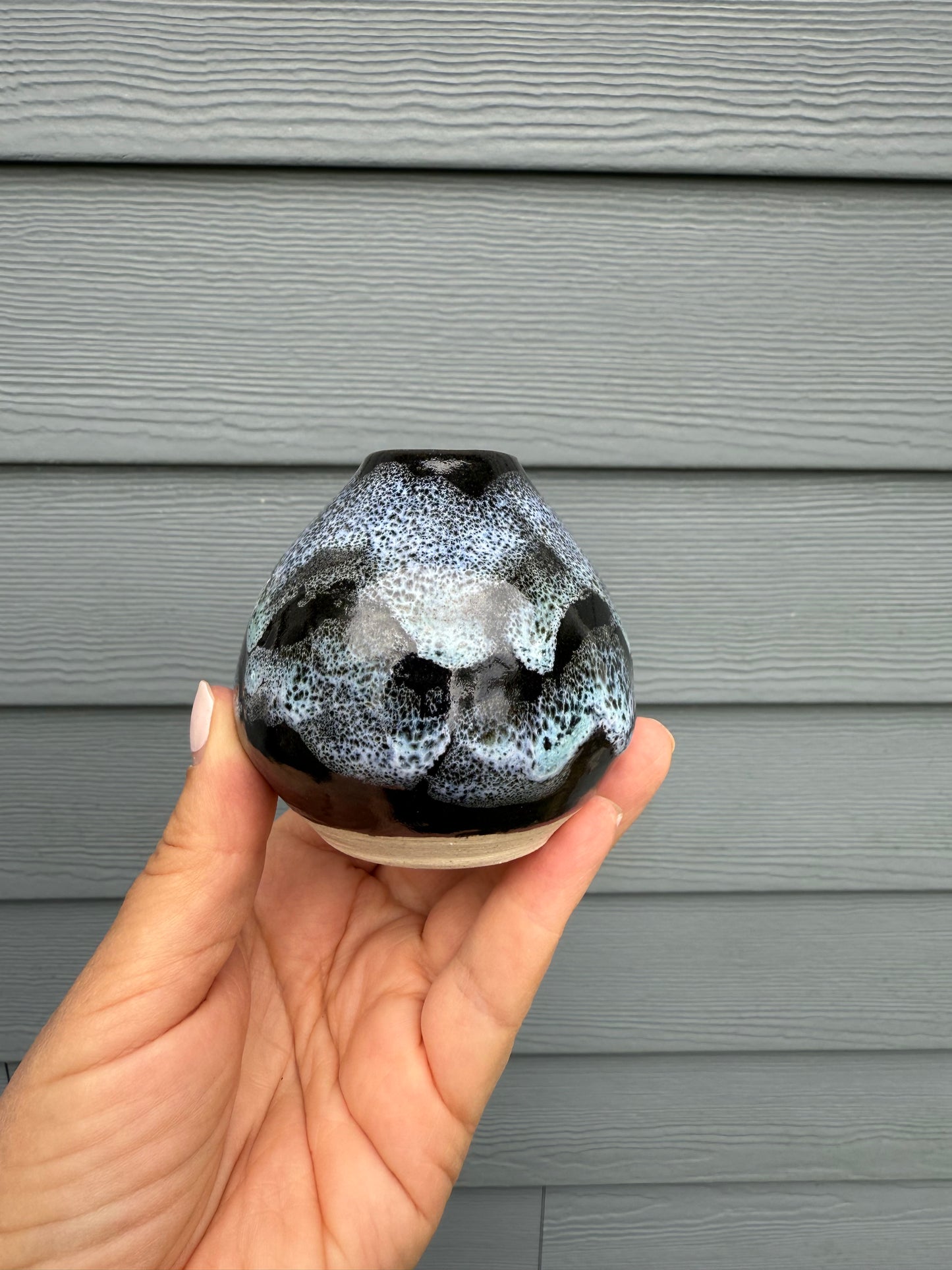 Mini Moon Jar - Small Ceramic Vase - Handmade Pottery Vessel