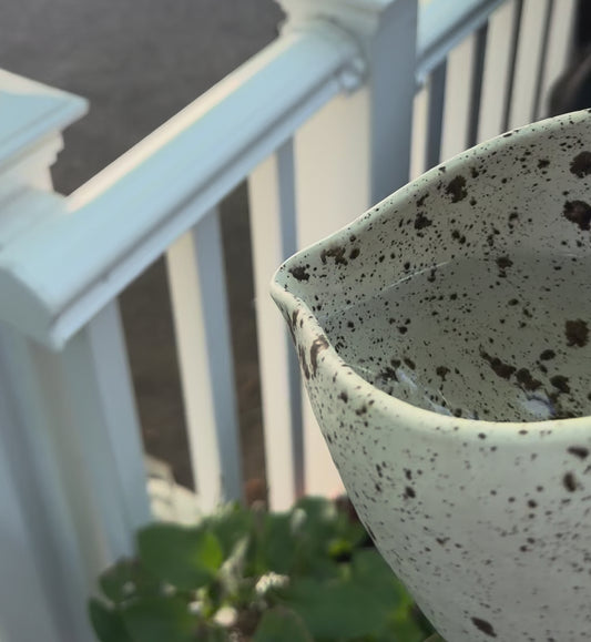 The Long Pour—A Speckled Pitcher—handmade stoneware pitcher